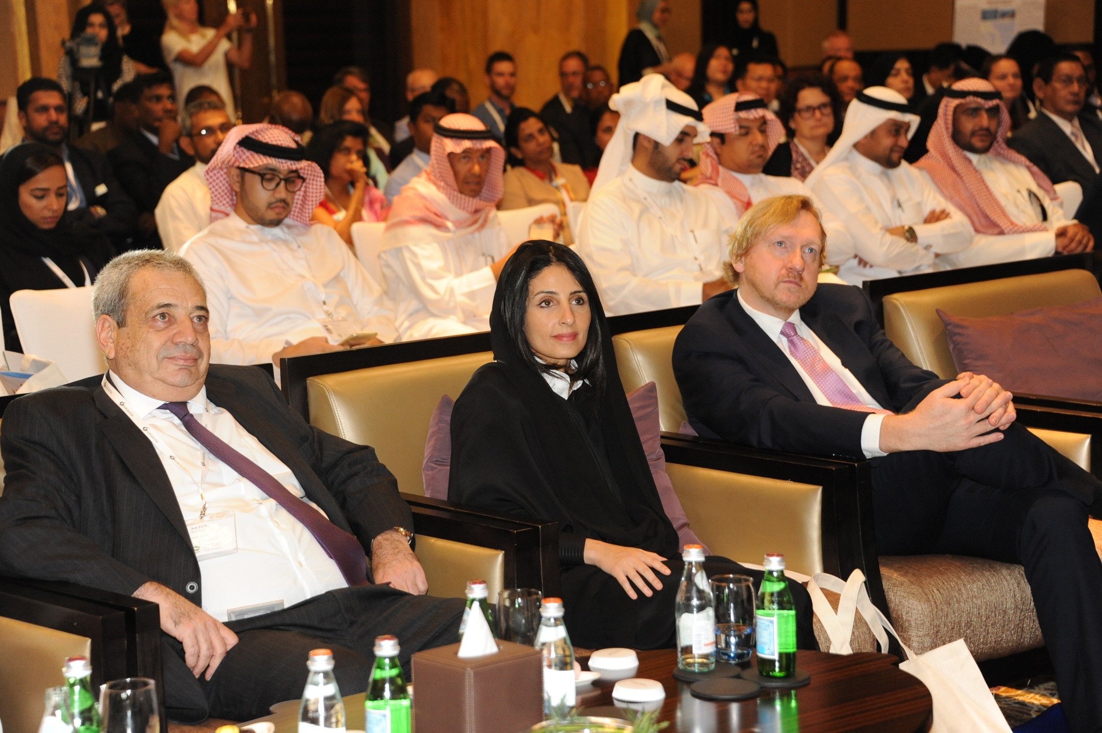Dr Bradnee Chambers, HE Razan Al Mubarak and Hatem Nuseibeh at the opening of MOS3 in Abu Dhabi - © Environment Agency - Abu Dhabi