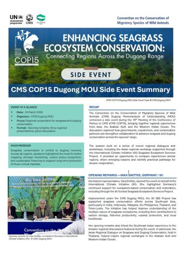 COP15 Dugong MOU